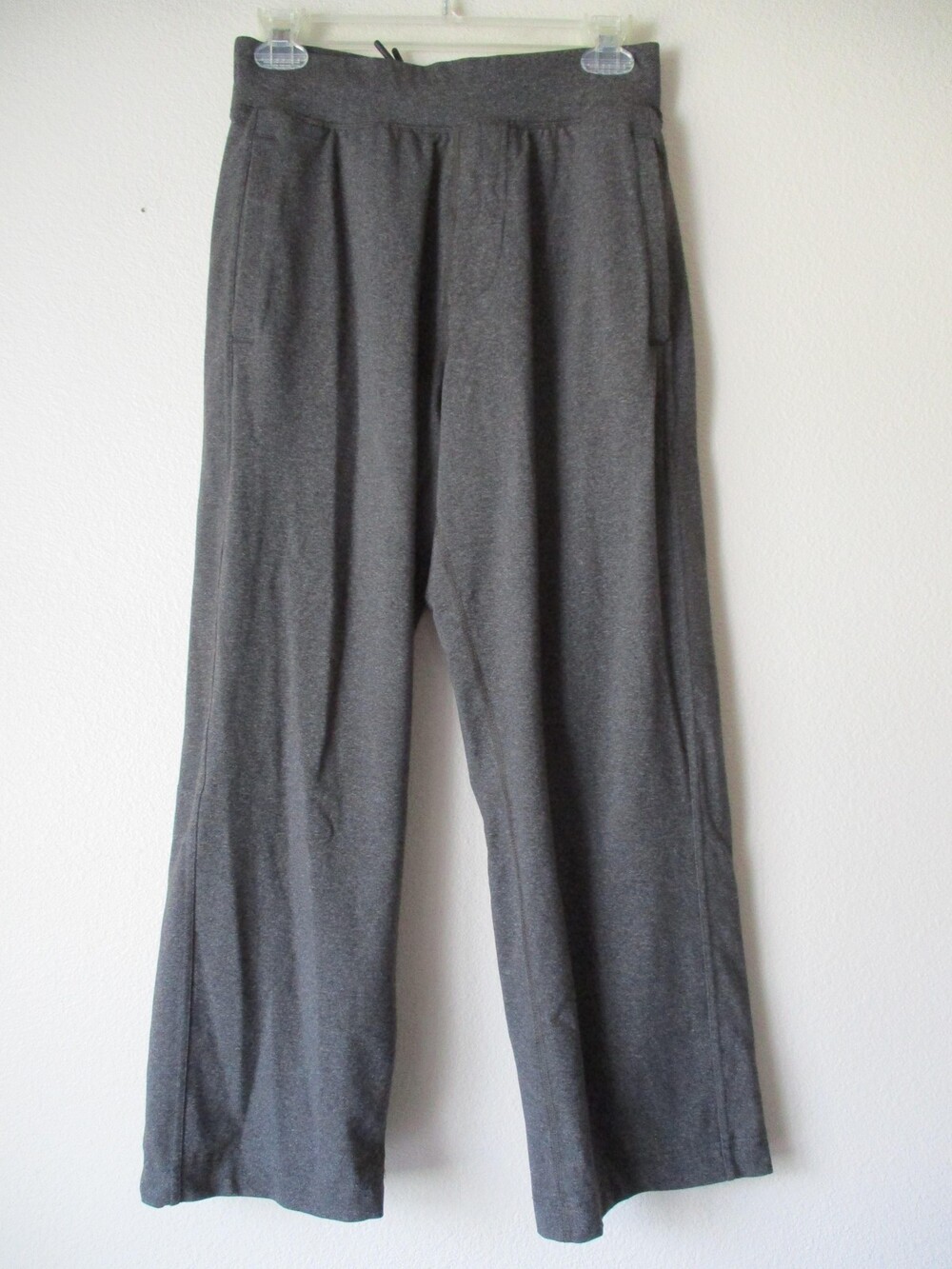 Lululemon Sweatpants Men Small Kung Fu Gray Microfleece Elastic Waist Pockets
